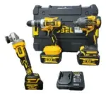 Set de 3 Herramientas Taladro, Esmeril y Llave de Impacto Inalámbricas 98V