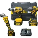 Set de 3 Herramientas Taladro, Esmeril y Llave de Impacto Inalámbricas 98V