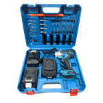 Llave de Impacto Azul con Accesorios Tasbel 128V: Herramienta Profesional para Uso Diario