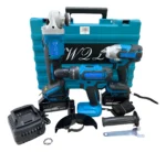 Kit de 3 Herramientas Inalámbricas Blueisland | Esmeril, Galletero y Llave de Impacto