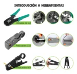 Kit De Herramientas Cableado Redes Basico Negro - Imagen 2