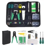 Kit De Herramientas Cableado Redes Basico Negro