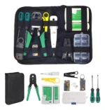 Kit De Herramientas Cableado Redes Basico Negro