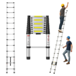Escalera de aluminio multipropósito Telescopica 2,6 Mts - Imagen 2