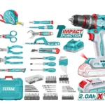 Kit Taladro Inalámbrico 20V con 165 Accesorios TOTAL THKTHP11652-4