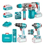 Kit Taladro + Atonrillador + Rotomartillo Inalambrico Total