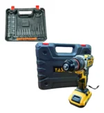 Taladro Inalambrico Con Accesorios mandril de acero pequeño Amarillo + 2 Baterias 98v - Imagen 3