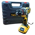 Taladro Inalambrico Con Accesorios mandril de acero pequeño Amarillo + 2 Baterias 98v