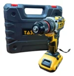 Taladro Inalambrico Con Accesorios mandril de acero pequeño Amarillo + 2 Baterias 98v