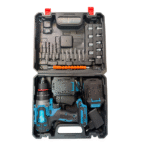 Taladro Inalambrico Con Accesorios mandril de acero pequeño Azul + 2 Baterias 98v - Imagen 2
