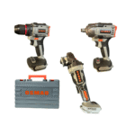 Set 3 Herramientas Taladro, Llave de Impacto y Esmeril 98V