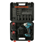 Llave de Impacto y Atornillador de Impacto Taladro 128V Azul Acero