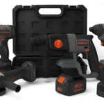 Kit Herramientas Osmao 4pcs – Potente Set 50H de Llave de Impacto, Taladro, Rotomartillo y Esmeril