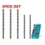 Set De 5 Brocas SDS PLUS Para ConcretoSKU TAC190 - Imagen 2