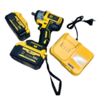 Llave De Impacto Xr TASBEL + 2 Baterías Con Accesorios Y Maleta Amarillo 98v 50 - Imagen 3
