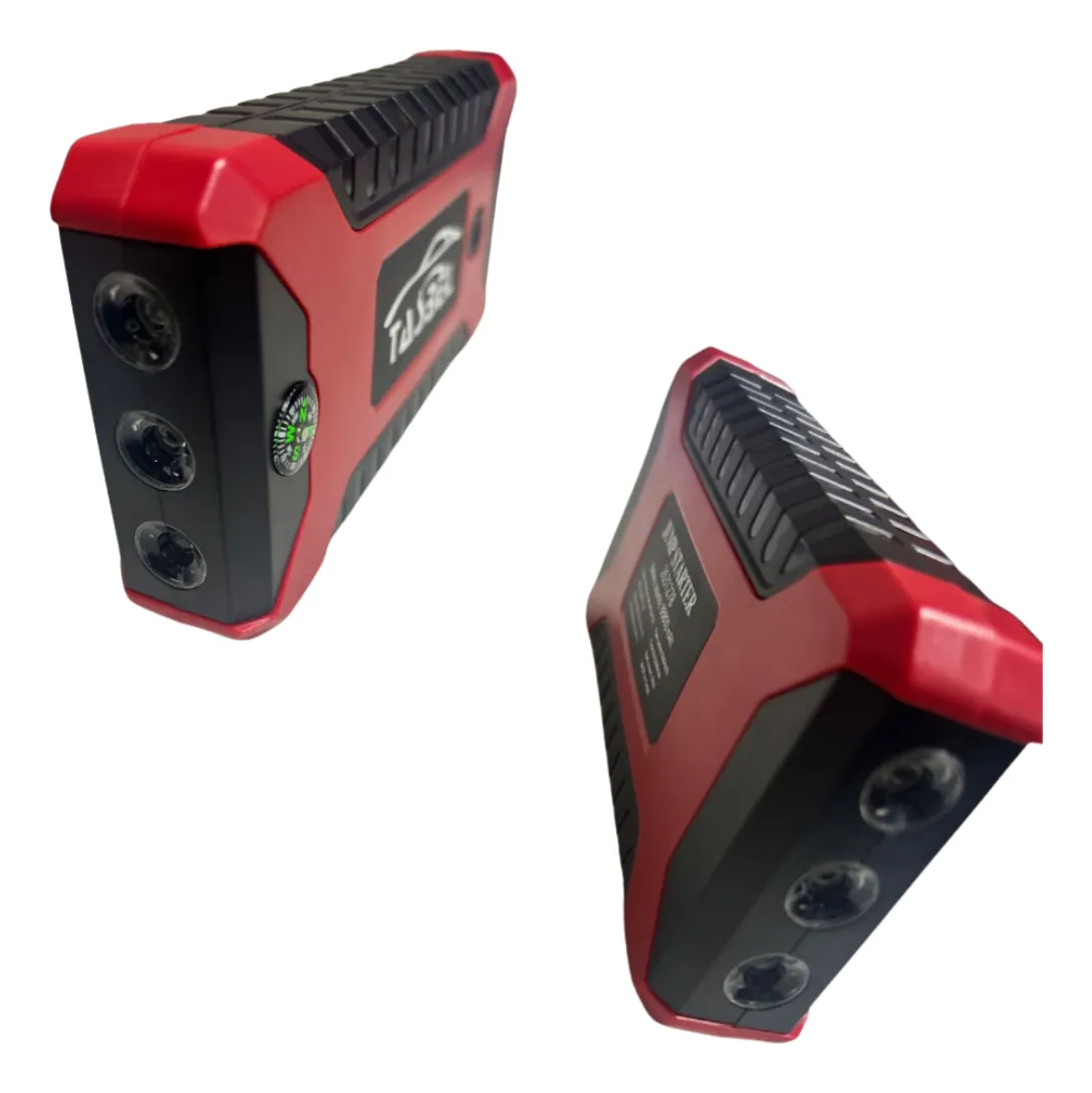 PARTIDOR DE BATERIA ESTUCHE ROJO Partidor Cargador Powerbank Batería Auto - Cargador Batería ROJO - Imagen 1