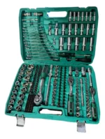 Set de Llaves y Dados 216 Piezas – Profesional (Maletín Verde)