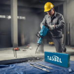 Cango Martillo Demoledor Eléctrico 3800w  Con Maletín Y Cincel - Tasbel - Color Azul - Imagen 4