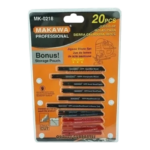 Juego de Hojas de Sierra Caladora 20 Piezas Makawa MK-0218