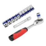 Set de Chicharras 12 Piezas 1/2” – Juego de Llaves de Carraca con Dados y Accesorios - Imagen 3