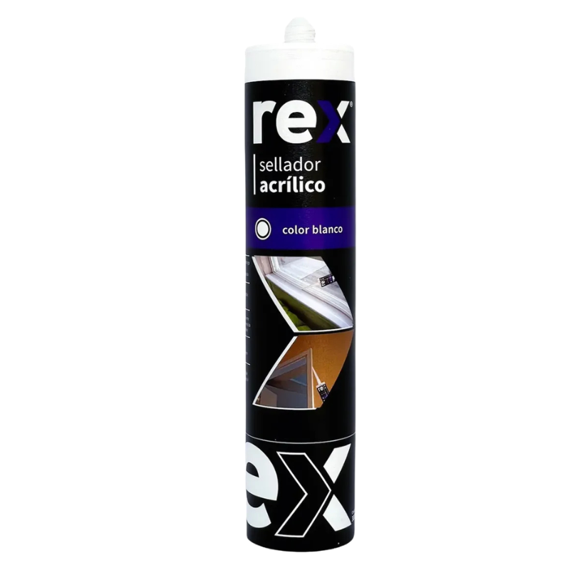 Sellador Acrílico Blanco 300 ml Rex.. Sellador Acrílico Blanco 300 ml Rex - Imagen 1