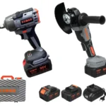 Kit de Llave De Impacto y Esmeril Inalambrico Osmao con Baterías 98V de Ion de Litio