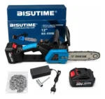 Motosierra Inalámbrica 12 Pulgadas+ 2 Baterías+2 Cadenas 20v Bisutime